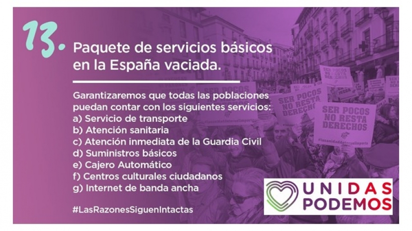 Programa electoral de UNIDAS PODEMOS (3ª entrega de 3)