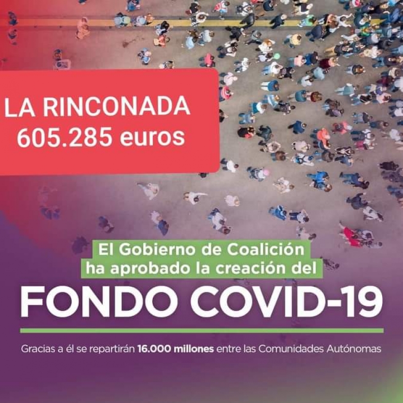 La Rinconada se beneficia de una importante ayuda económica del Gobierno central para la reconstrucción por el coronavirus