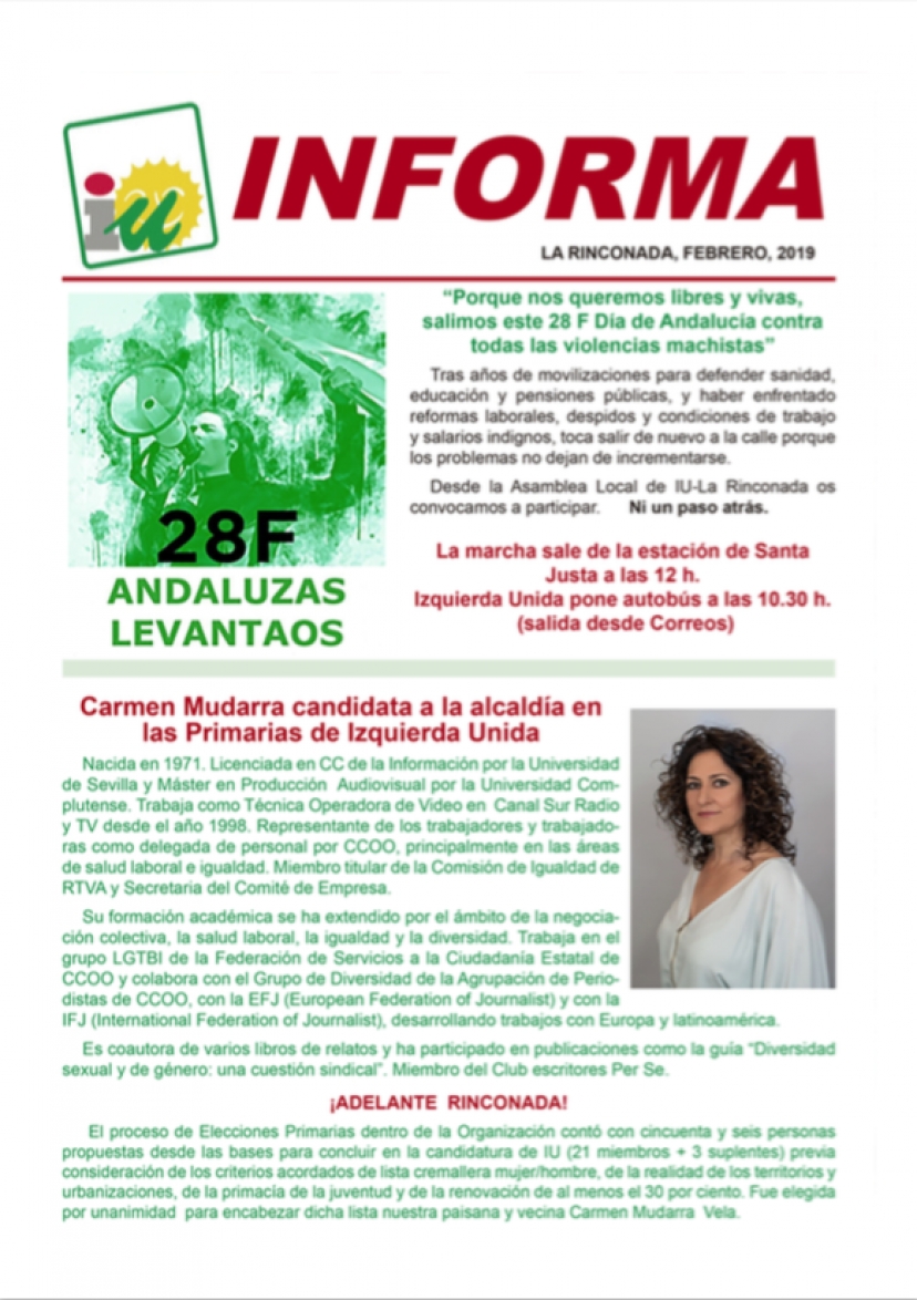 portada IU Informa - 2019 febrero